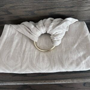 Artipoppe Argus oat cotton linen ring sling